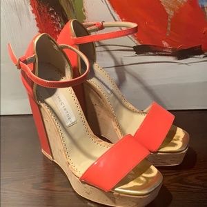 Stella McCartney Orange Wedges
